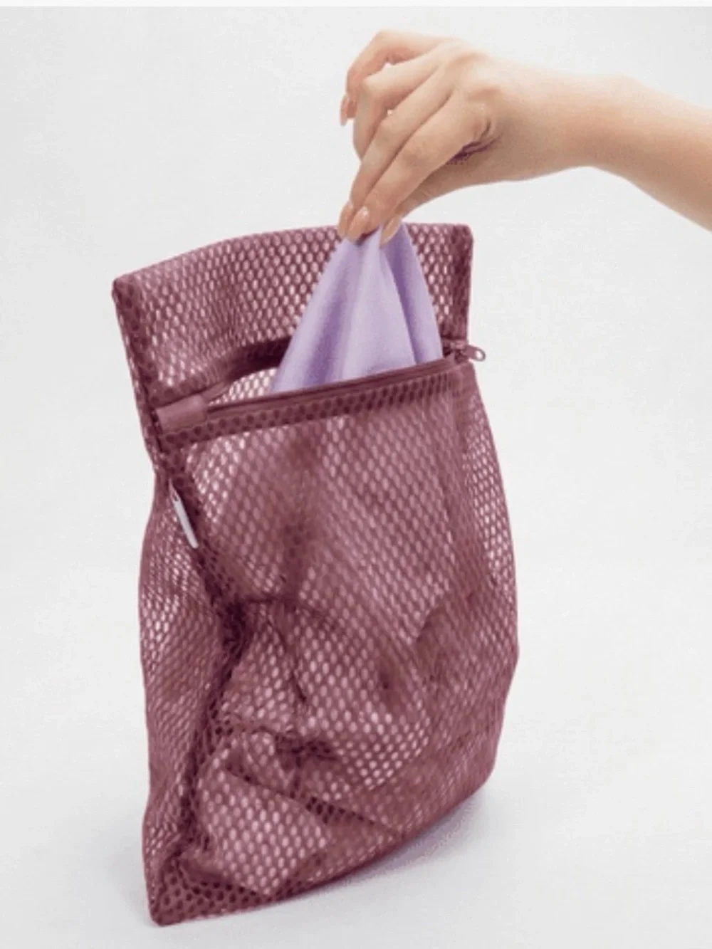 Blissy 3-Piece Mauve Garment & Accessory Storage Set/Wash Bags